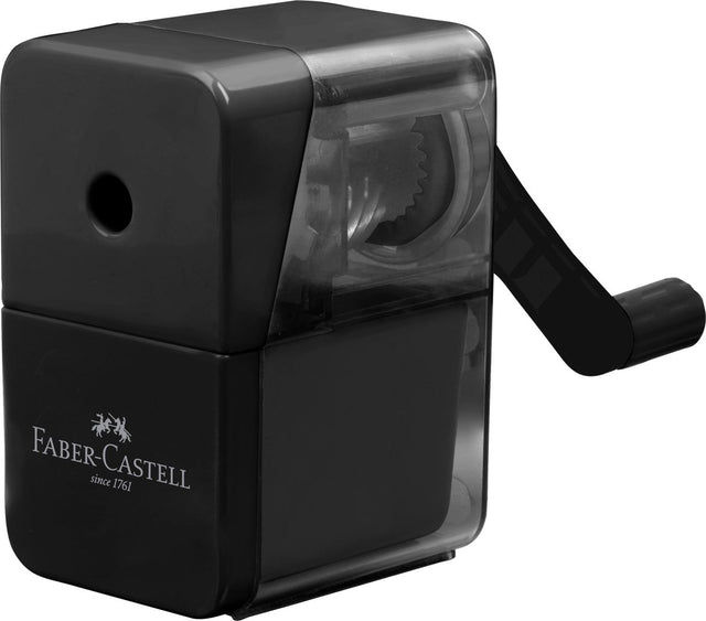 Faber-castell puntenslijper - tafelmodel - zwart - fc-180984