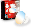 Briloner raven - plafondventilator met verlichting - led plafondlamp met ventilator - ventilator lamp zomer- en wintermodus - dimbaar - cct - ø44cm - wit