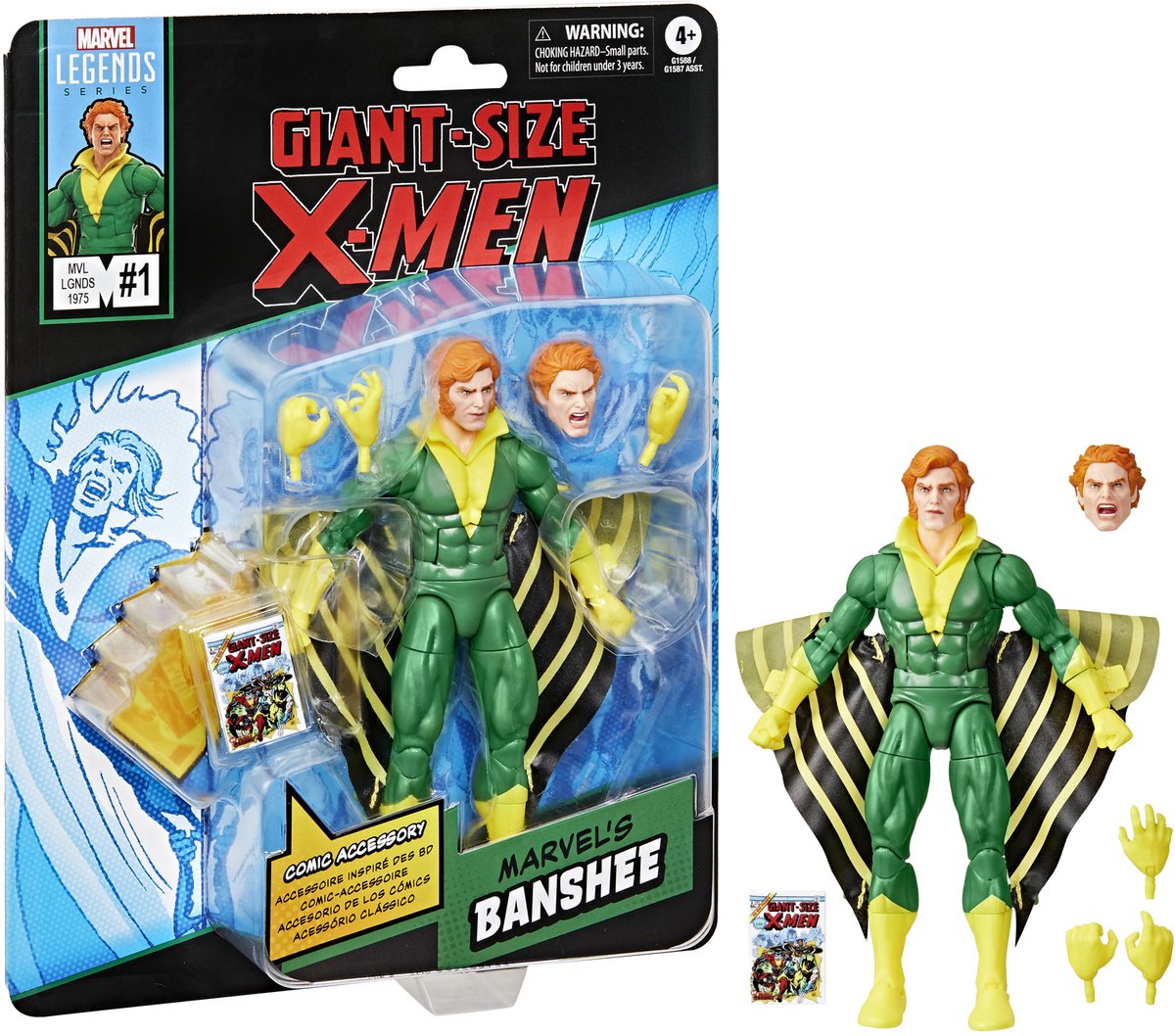 Hasbro giant-size x-men marvel legends action figure marvel's banshee 15 cm action figuur