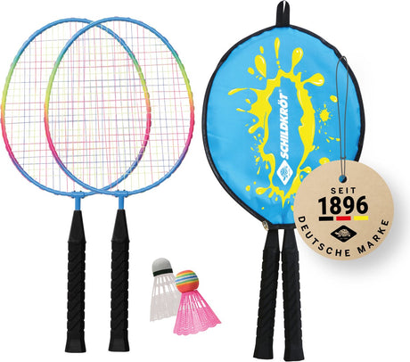 Schildkröt badminton set junior voor kinderen - recreatief speelgoed.