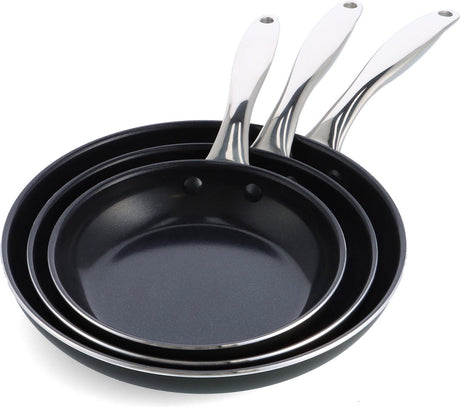 Dagelijkse kost door jeroen meus - koekenpannenset 3-delig ø20+24+28cm - inductie - pfas-vrij