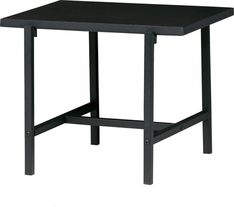Woood turn around bijzettafel - hout metaal - marmer zwart - 40x50x44 cm
