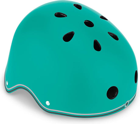 Globber helm - helm primo xs s emerald green - groen - led verlichting - abs helm met eps schuim - verstelbaar - xs-s 48-53cm xs s