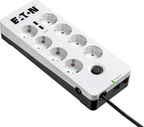 Eaton pb8tud overspanningsbeveiliging zwart, wit 8 ac-uitgang(en) 220 - 250 v 1,5 m