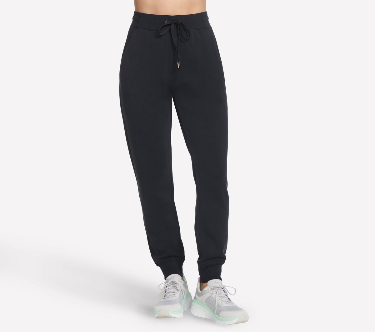 Skechers cozy luxe jogger dames broek - zwart