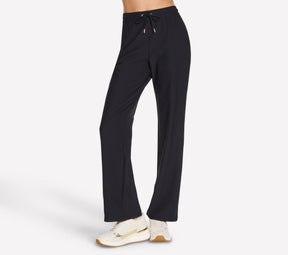 Skechers goluxe rib pant dames broek - zwart