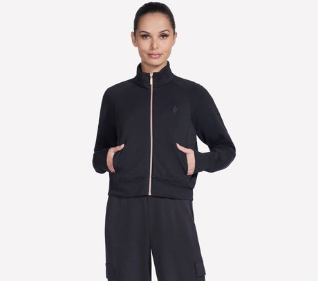 Skechers skechluxe elevate jacket dames jas - zwart s