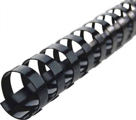 Gbc 2 x 100 stuks bindrug 12mm 21rings a4 zwart