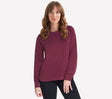 Skechers cozy luxe crewneck dames trui - fig