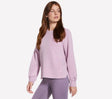 Skechers skechluxe elevate crewneck dames trui - lichtpaars