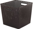 Curver my style vierkante mand 25l - donkerbruin