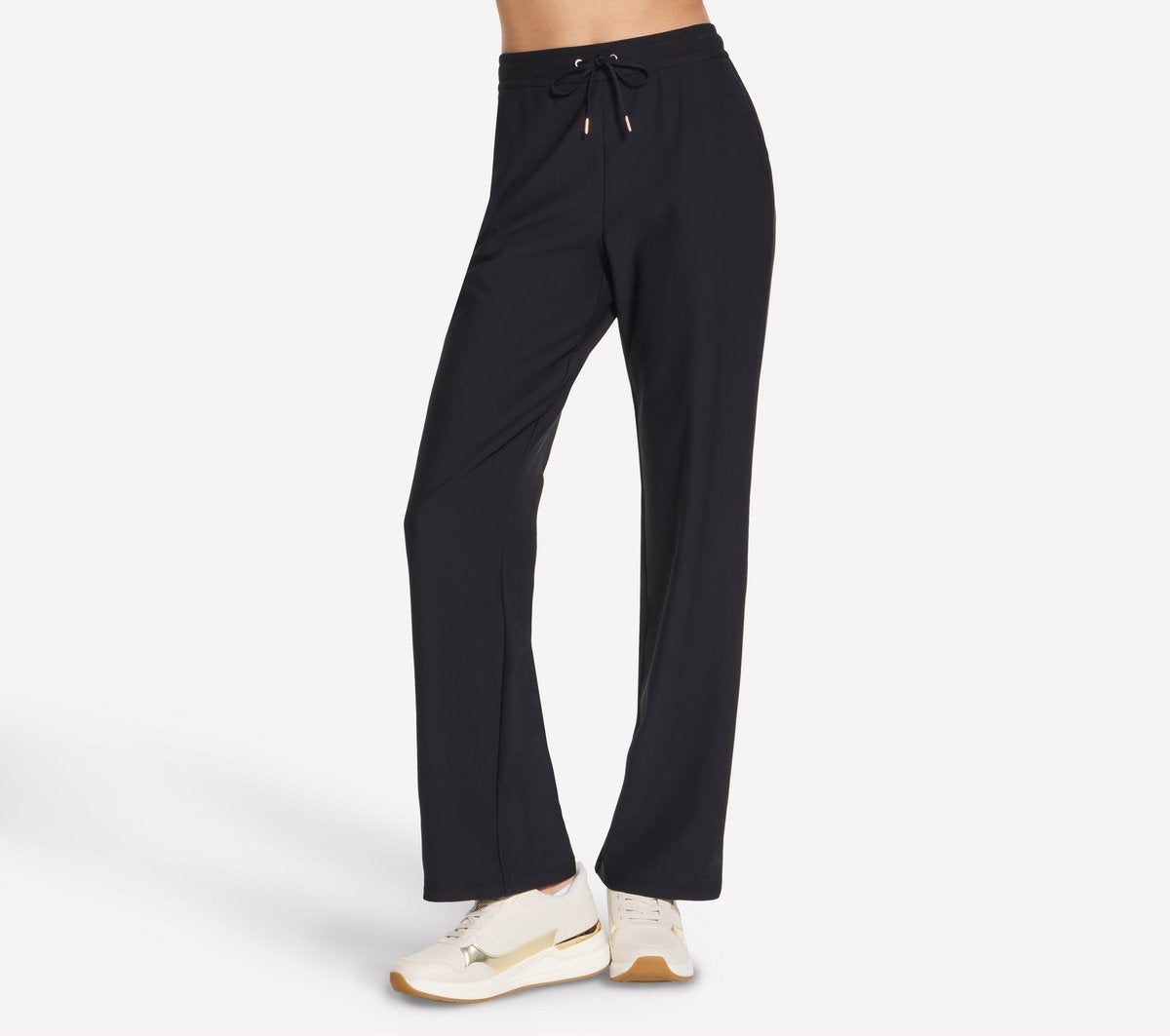 Skechers goluxe rib pant dames broek - zwart
