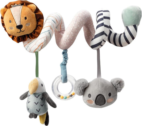 Nûby - animal adventures kinderwagen speelgoed - kinderwagenketting spiraal voor baby - 0+ maanden