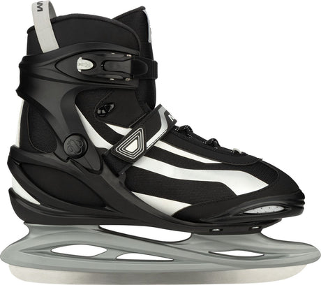 Nijdam ijshockeyschaats - power play - semi-softboot - maat 38 - zwart 38