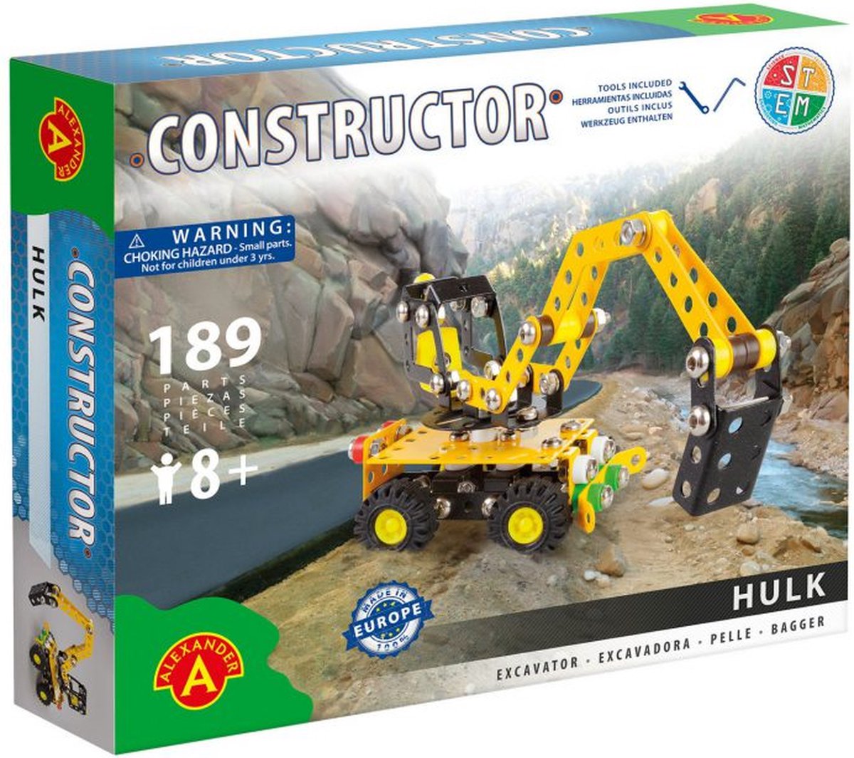 Constructor alexander toys - hulk (graafmachine) - 189st