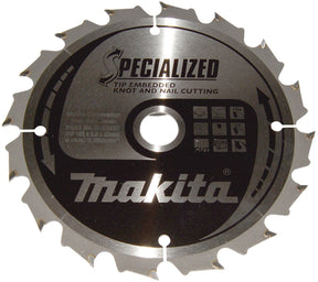Makita 165 x 20 mm 16-tands cirkelzaagblad hout (noest spijker) | embedded tip - b-33037
