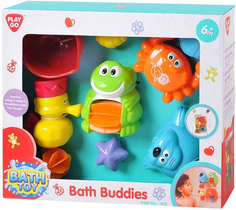 Playgo badspeelgoed zeedieren set voor baby's - kleurrijke badvriendjes.