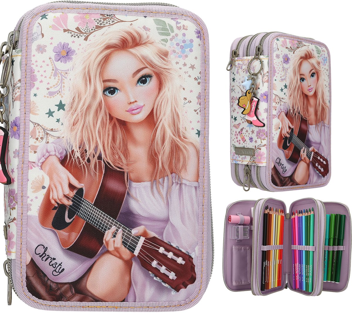 Depesche - topmodel 3-vaks etui - cowgirl