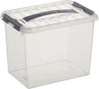 Sunware - q-line opbergbox 9l transparant metaal