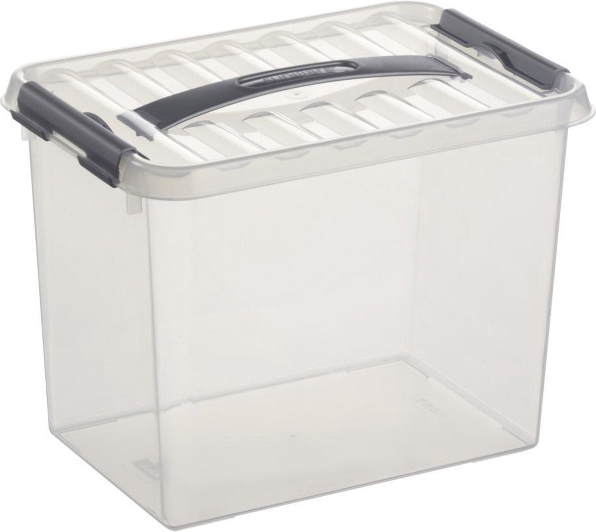 Sunware - q-line opbergbox 9l transparant metaal