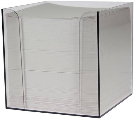 Merkloos sans marque memokubus 9,5x9,5x9,5cm wit