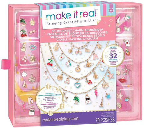 Make it real - diy 'betoverende bedels' sieradenset - maak 4 unieke kettingen