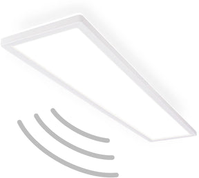B.k.licht move - led plafondlamp - badkamerverlichting - ip44 - plafonniere met bewegingsmelderg - 98 x 20 x 3 cm - wit