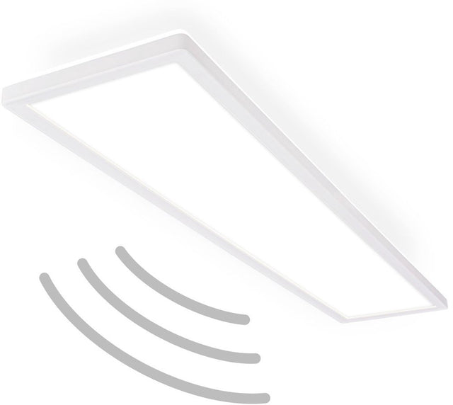 B.k.licht move - led plafondlamp - badkamerverlichting - ip44 - plafonniere met bewegingsmelderg - 98 x 20 x 3 cm - wit