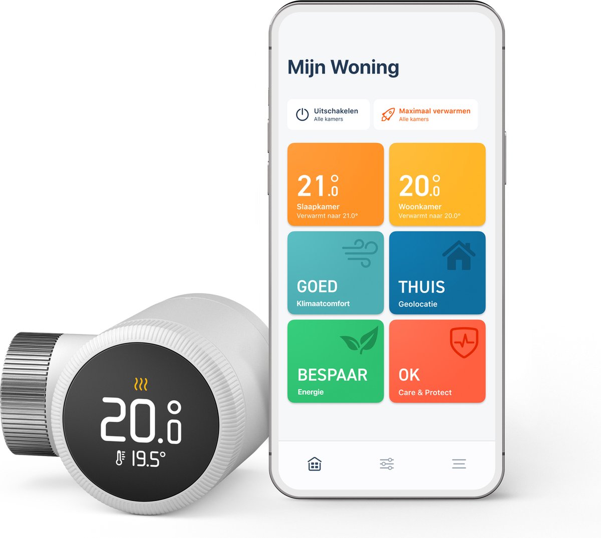 Tado° slimme radiatorknop x – uitbreidingset 1 stuk – slimme thermostaatknop – werkt met google home, alexa apple homekit - draadloos