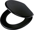 Tiger blackwash - wc bril - softclose - mdf - zwart