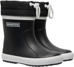 Bergstein classic thermo unisex junior regenlaarzen - black 35