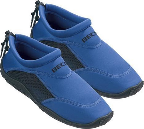 Beco waterschoenen surfschoenen - neopreen - volwassenen - rubber zool - blauw zwart maat 43