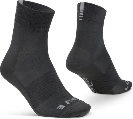 Gripgrab - merino lightweight sl zomer fietssokken sport sokken wielersokken met merino wol - grijs - unisex - maat xs (35-38)