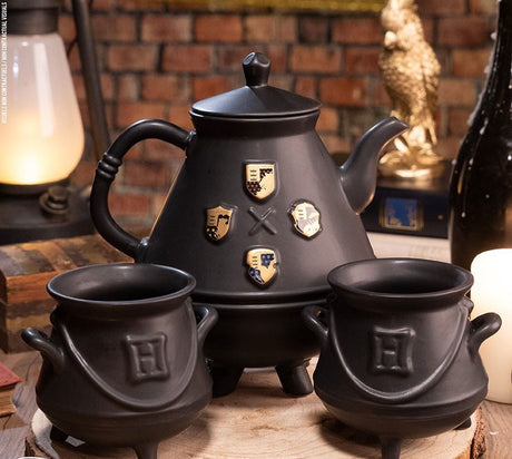 Harry potter hogwarts theepot set met 2 ketels