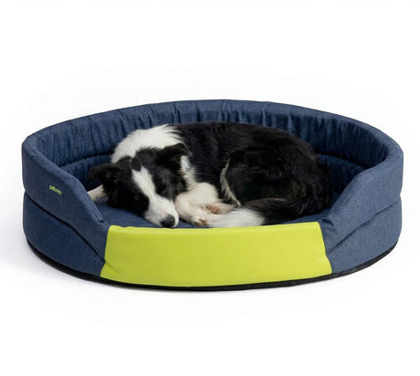 Peluvio arita – hondenmand waterafstotend - hondenbed vlekbestendig – maat l – antislip onderkant – licht reisvriendelijk – lage instap zonder randen – duurzaam schuim – geurarm makkelijk schoon te maken – comfort voor elke hond l