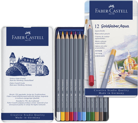 Faber-castell aquarelpotloden - goldfaber - blik 24 stuks - fc-114624