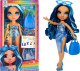 Rainbow high swim style-modepop - 28 cm - skyler (blauw)