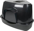 Ebi cat house prism 70 - zen series - hoek kattenbak - gesloten kattenbak - 70x56x46cm zwart