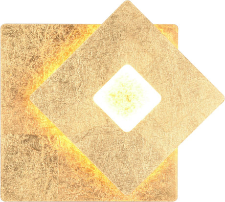 Trio leano - wandlamp - goud - incl. 1x smd 6 w -