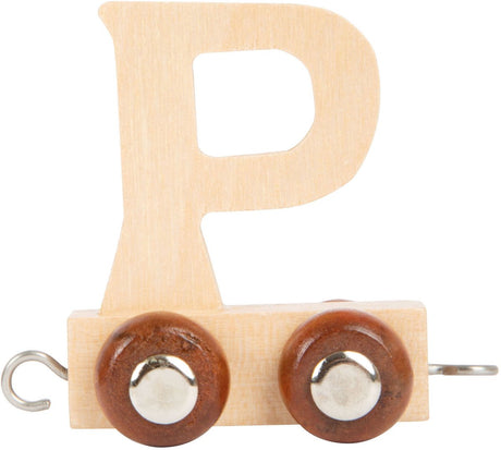 Small foot - houten lettertrein - p - 12 stuks