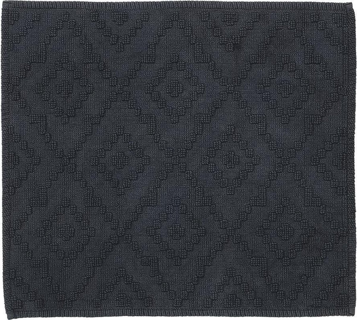 Sealskin - aztec badmat 60x60 cm - katoen - donkergrijs