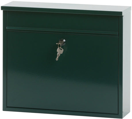 V-part - wandbrievenbus granadan - galvanized steel powder coated - groen - brievenbus