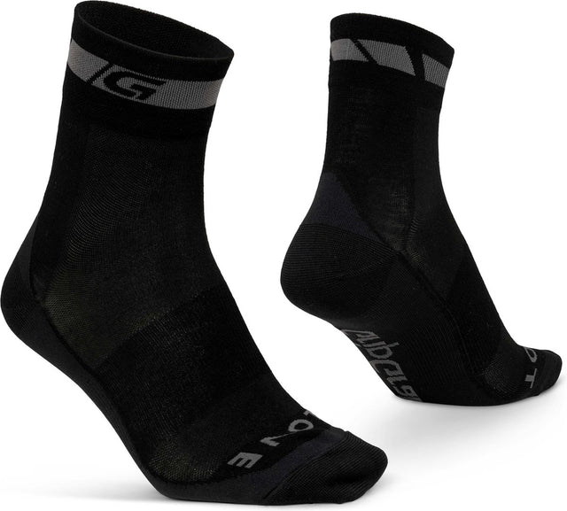 Gripgrab - merino regular cut fietssokken 1 paar wieler sokken - zwart - unisex - maat m (41-44) 41-44