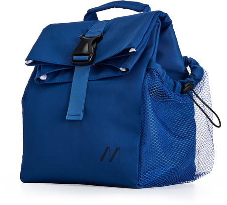 Muitomas koeltas 8 liter - thermische isolatie - eén centraal compartiment - zijvak voor fles - verstelbare schouderriem - blauw