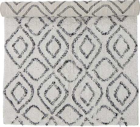 Bloomingville - warda vloerkleed - beige - wol
