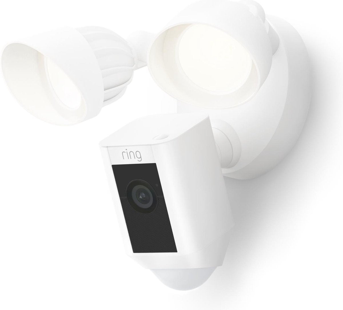 Ring floodlight cam wired plus - wit