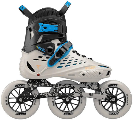 Roces otli 125 skeelers volwassenen - 3x125mm wielen - speed inline skates - grijs zwart - maat 43