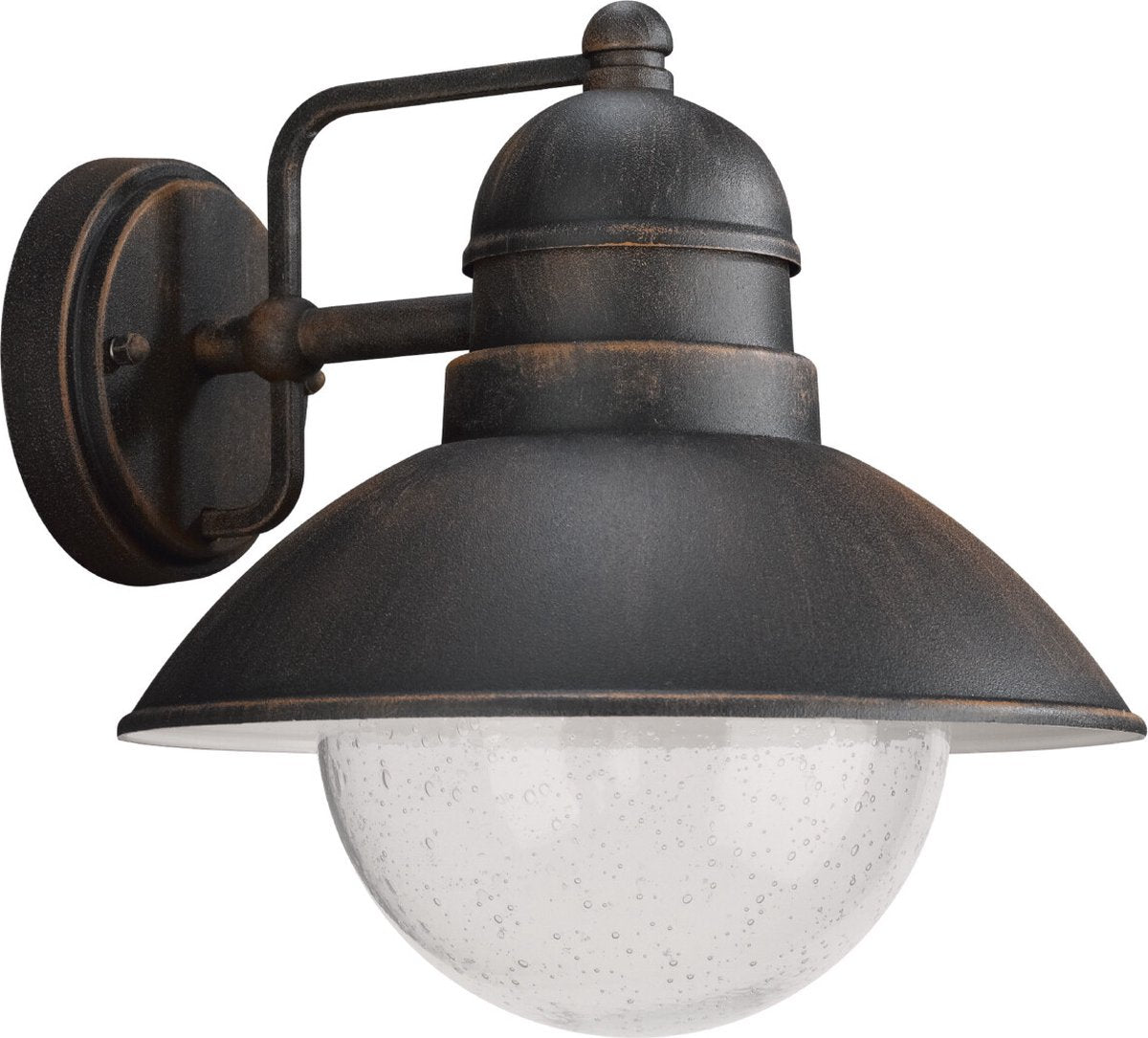 Philips led philips damascus buitenwandlamp - roestig bruin