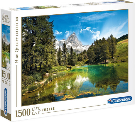 Clementoni - puzzel - 1500 stukjes - blue lake - puzzel voor volwassenen - high quality collection