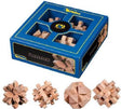 Philos - puzzelset, 4 houten puzzels 21x21x7.5 cm - mental training